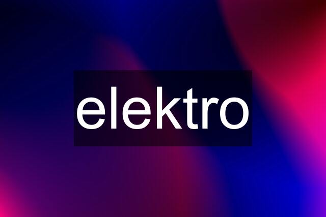 elektro