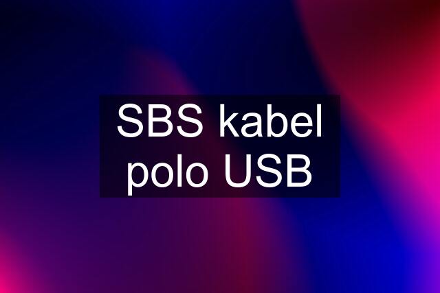 SBS kabel polo USB