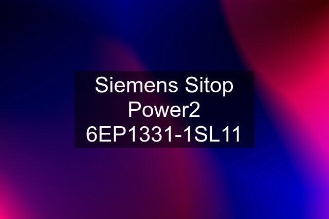 Siemens Sitop Power2 6EP1331-1SL11