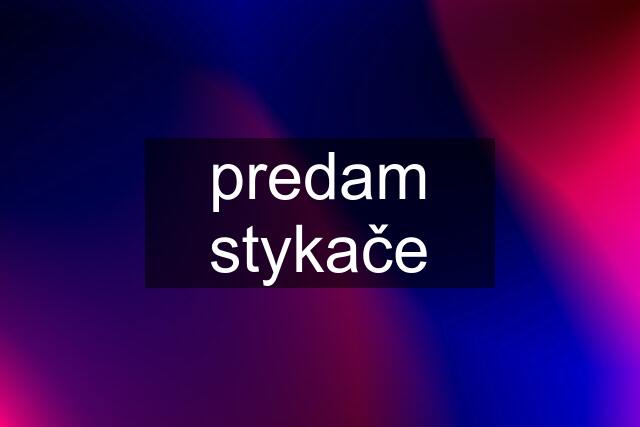 predam stykače