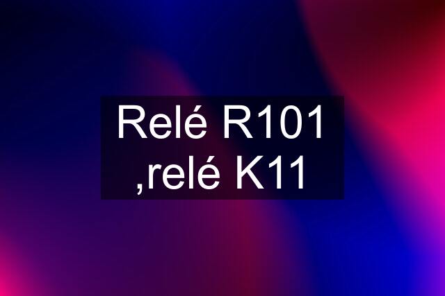 Relé R101 ,relé K11