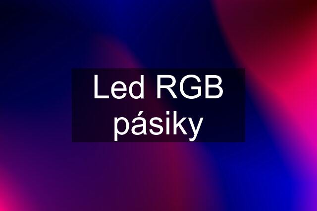 Led RGB pásiky