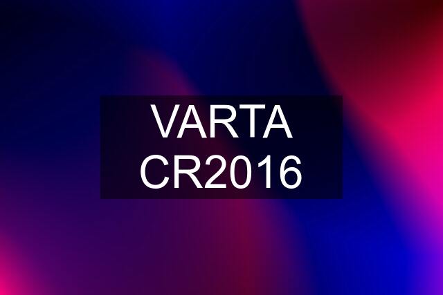 VARTA CR2016