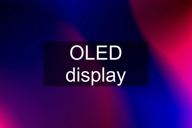 OLED display