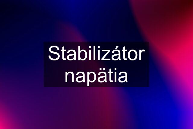 Stabilizátor napätia