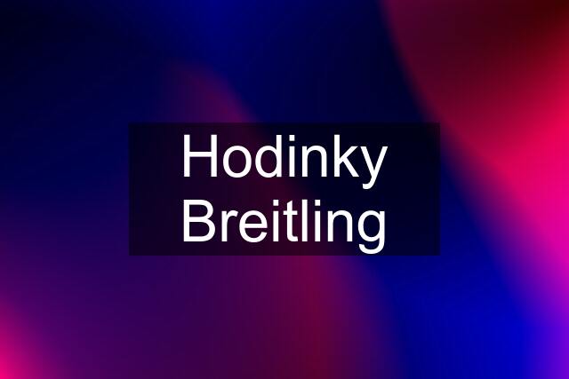 Hodinky Breitling