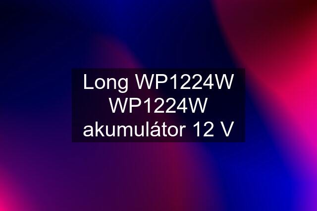 Long WP1224W WP1224W akumulátor 12 V