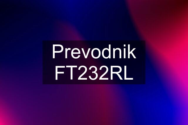 Prevodnik FT232RL