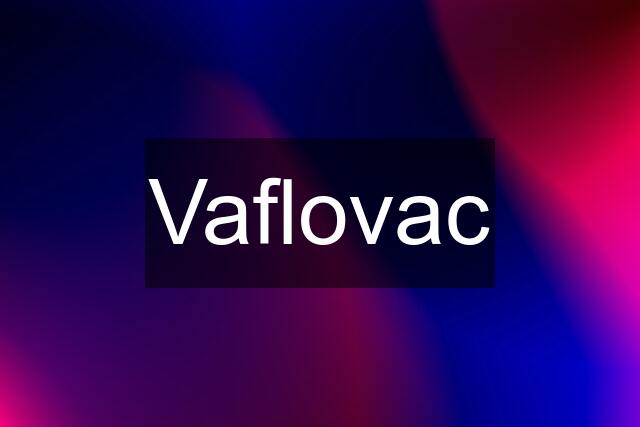 Vaflovac