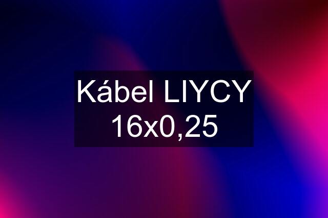 Kábel LIYCY 16x0,25