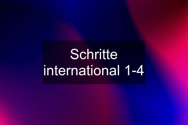 Schritte international 1-4