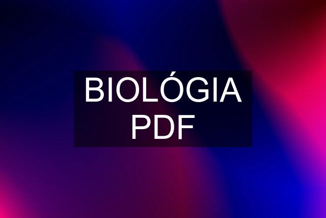 BIOLÓGIA PDF