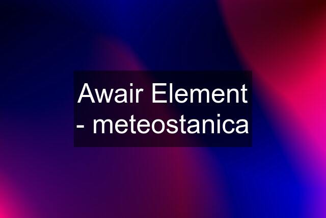 Awair Element - meteostanica