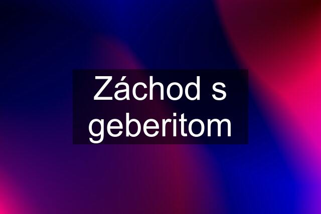 Záchod s geberitom