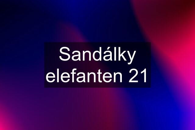 Sandálky elefanten 21