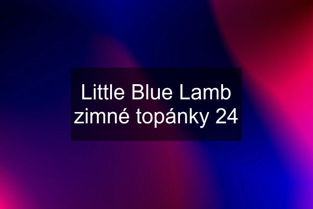 Little Blue Lamb zimné topánky 24