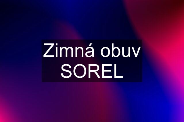 Zimná obuv SOREL