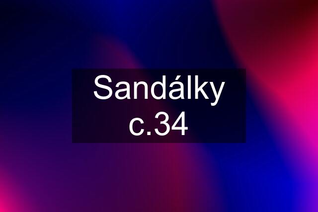 Sandálky c.34