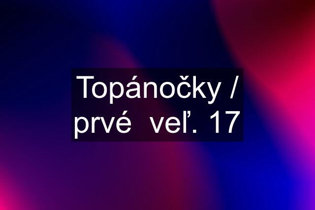 Topánočky / prvé  veľ. 17