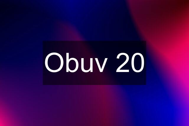 Obuv 20