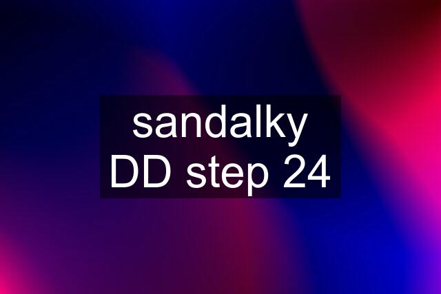 sandalky DD step 24