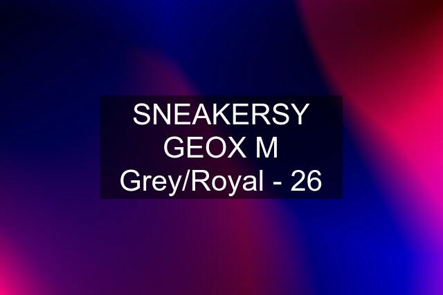 SNEAKERSY GEOX M Grey/Royal - 26