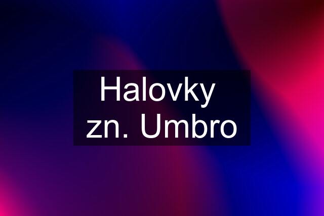 Halovky  zn. Umbro