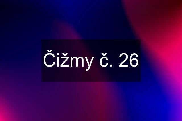 Čižmy č. 26