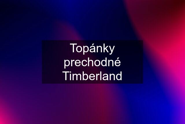 Topánky prechodné Timberland