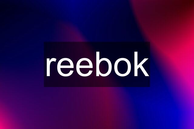 reebok