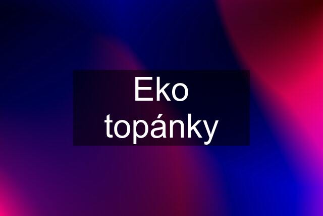 Eko topánky