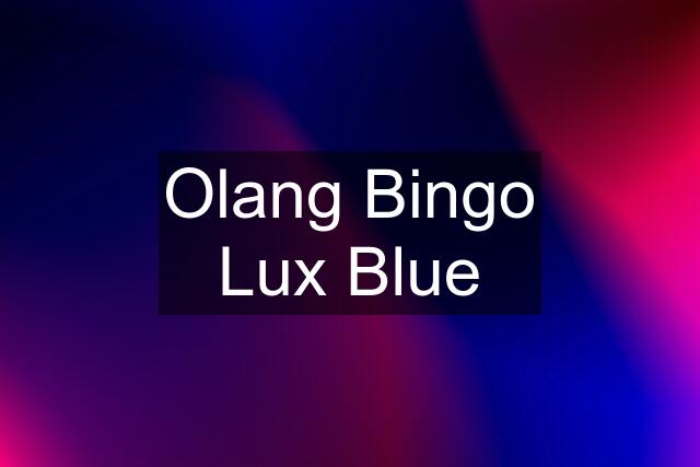 Olang Bingo Lux Blue