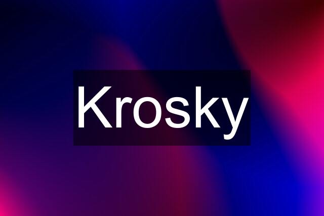 Krosky