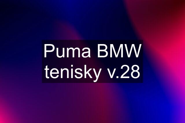 Puma BMW tenisky v.28