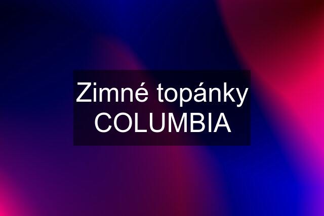 Zimné topánky COLUMBIA