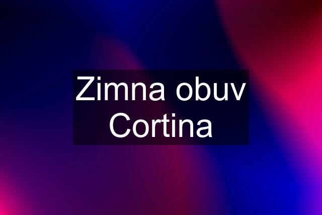 Zimna obuv Cortina