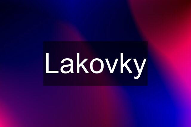 Lakovky