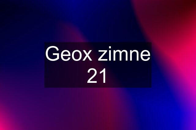 Geox zimne 21