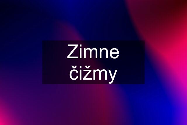 Zimne čižmy