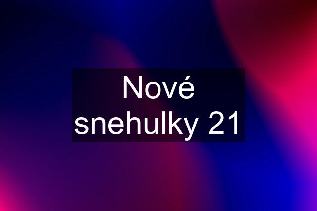 Nové snehulky 21