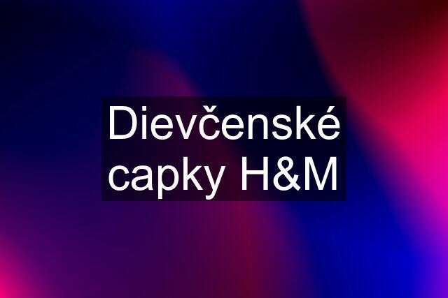 Dievčenské capky H&M