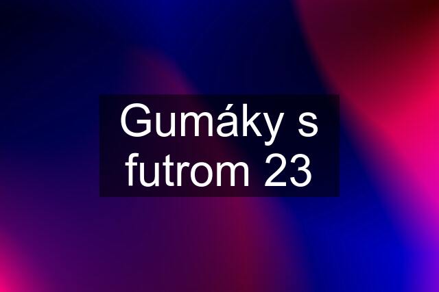 Gumáky s futrom 23