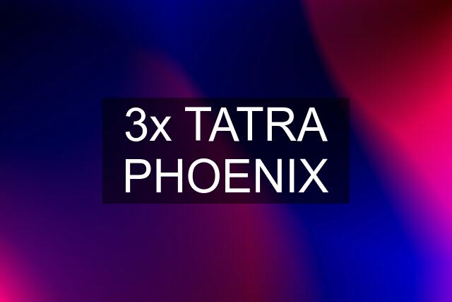 3x TATRA PHOENIX