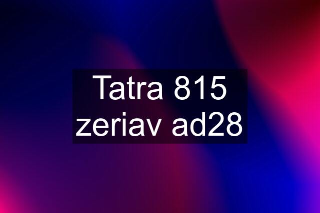 Tatra 815 zeriav ad28