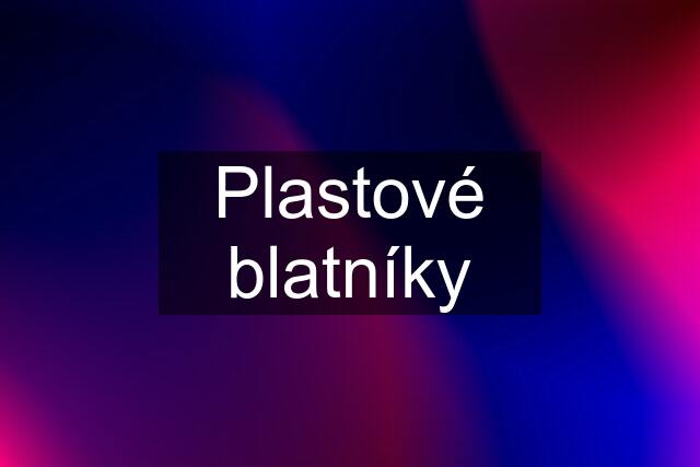 Plastové blatníky