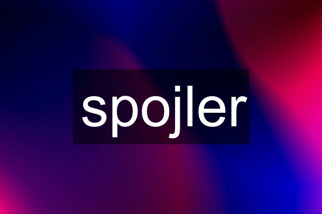 spojler