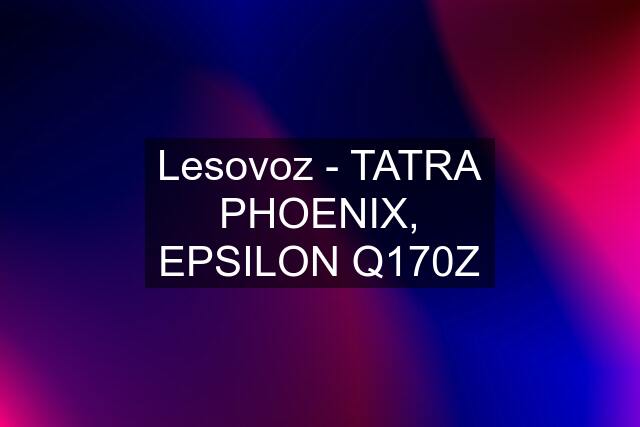 Lesovoz - TATRA PHOENIX, EPSILON Q170Z