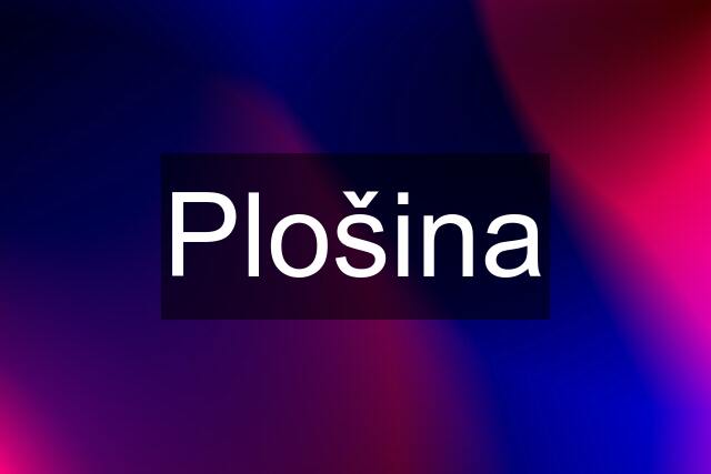 Plošina