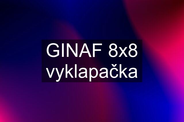 GINAF 8x8 vyklapačka