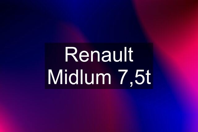 Renault Midlum 7,5t